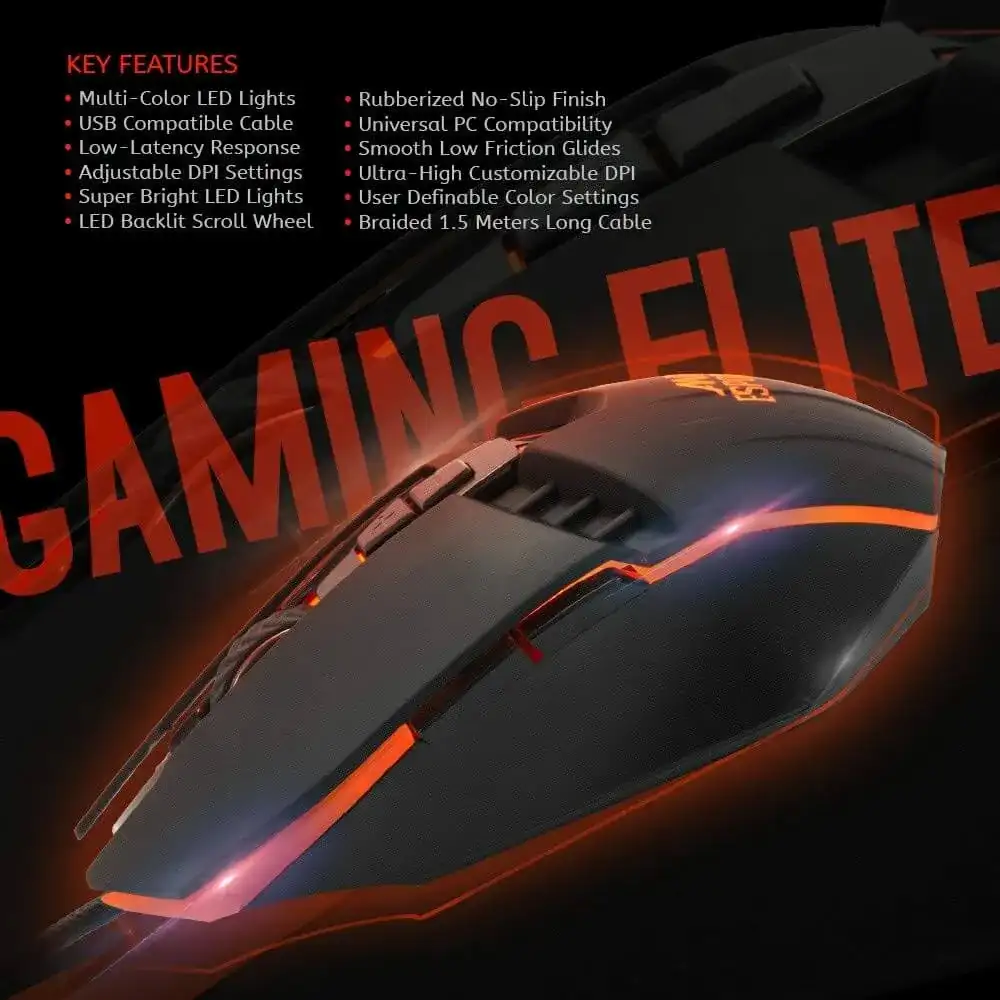 Ant Esports KM540 Gaming Backlit Keyboard and Mouse Combo