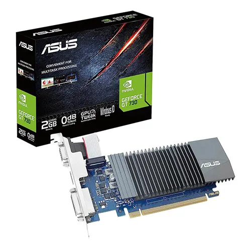 ASUS GeForce GT 730 2GB GDDR5 | Low Profile for Silent HTPC Build | Graphics Card