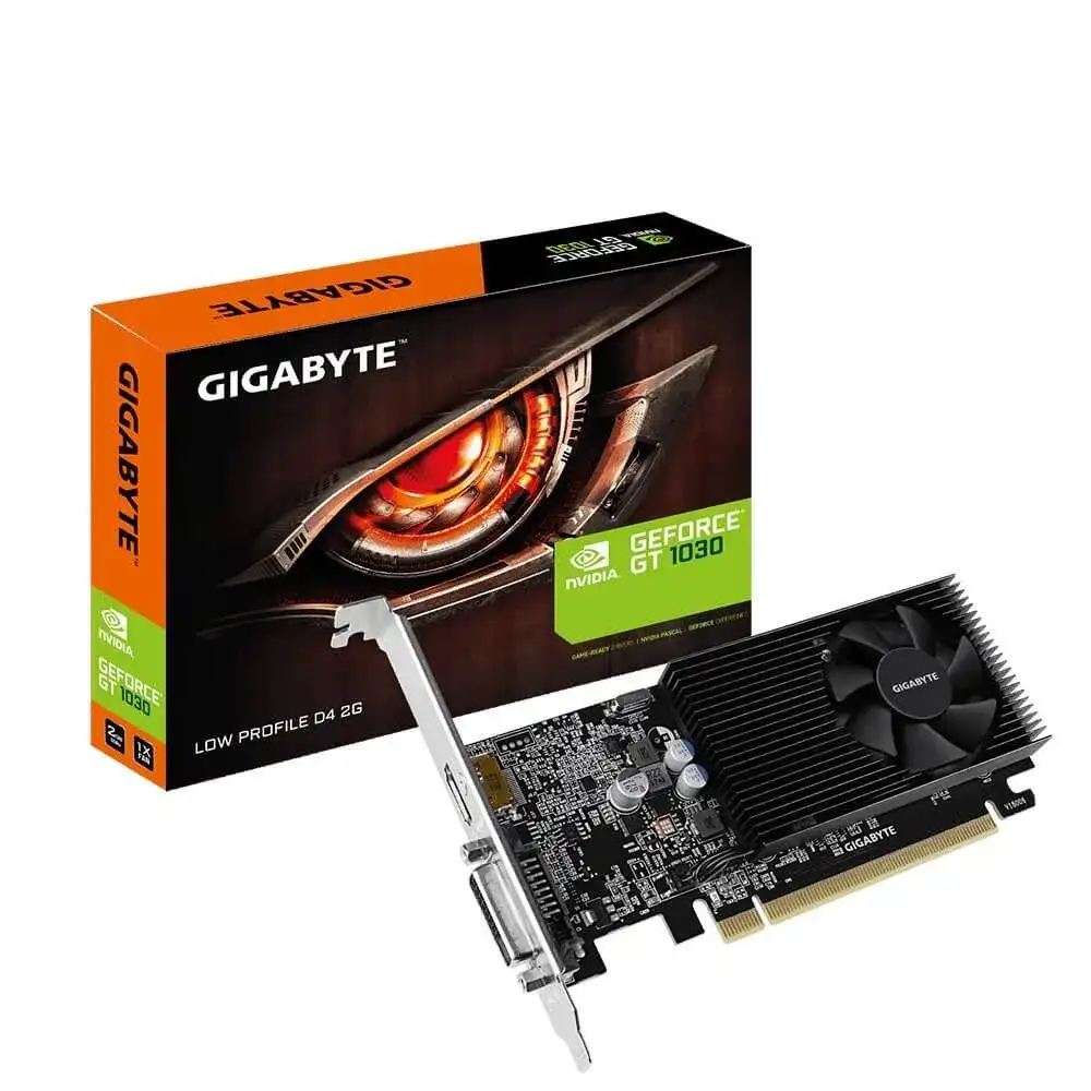 GIGABYTE GV-N1030D4-2GL 2 GB DDR4 GeForce GT 1030 | Low Profile D4 2G | Computer Graphics Card