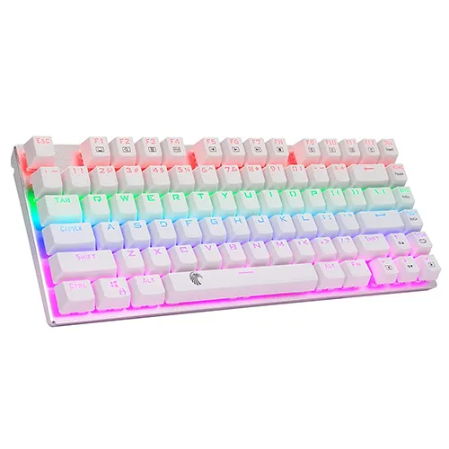 HUO JI 60% Mechanical Gaming Keyboard, E-Yooso Z-88 with Brown Switches, Rainbow LED Backlit, Water Resistant, Compact 81