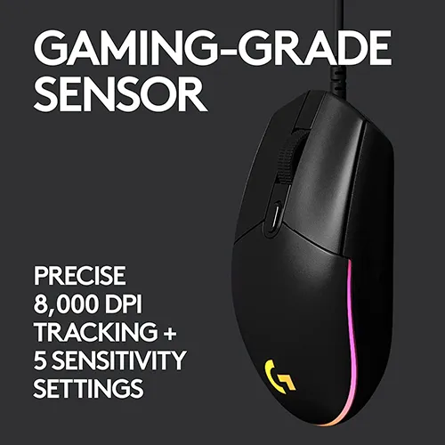 Logitech G G102 | USB Light Sync | Gaming Mouse | Customizable RGB Lighting | 6 Programmable Buttons | Gaming Grade Sensor