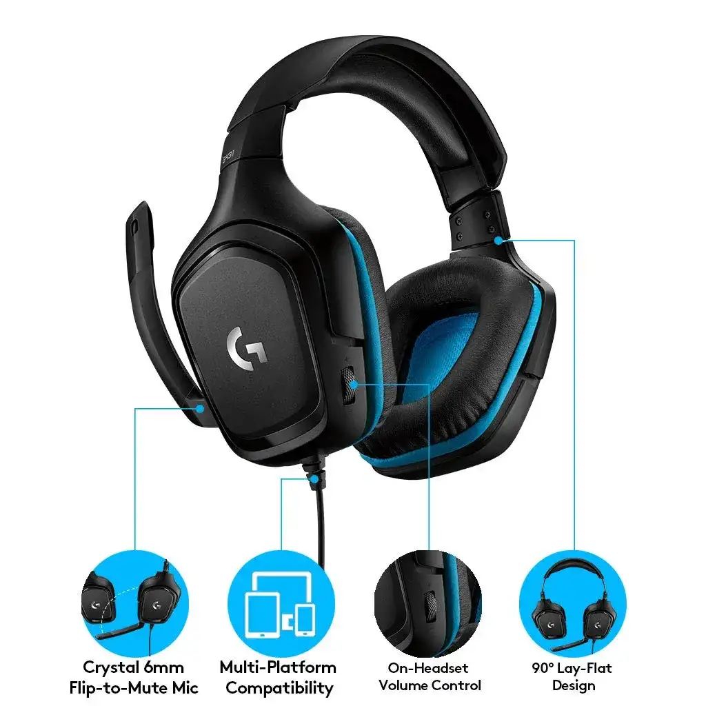 Logitech G431 Wired Gaming Headset