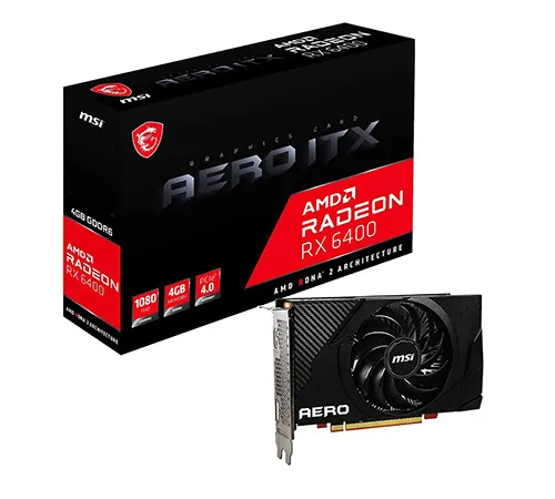 MSI Radeon RX 6400 Aero ITX 4GB  | Graphics card