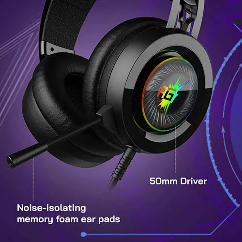 Redgear Cloak Wired RGB Gaming Headphones