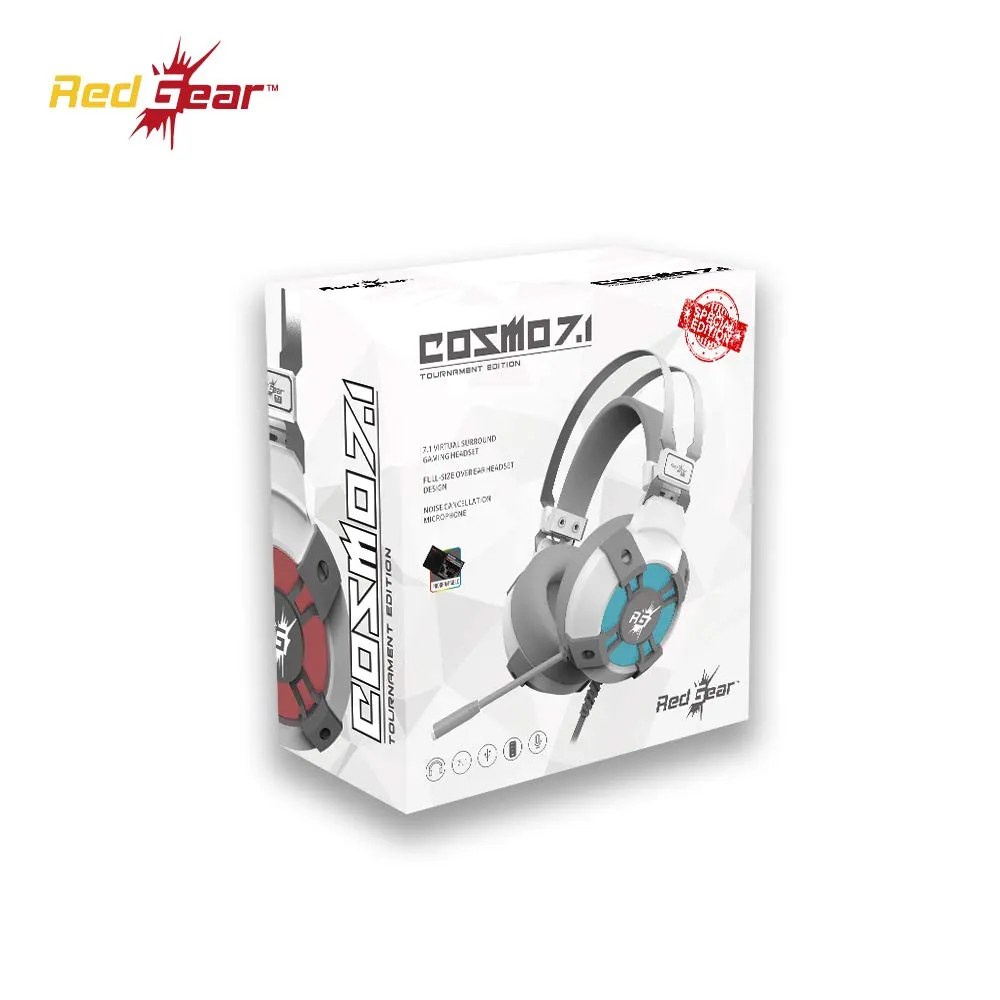 Redgear Cosmo 7.1 Wired On Ear Headphones with Mic (White)