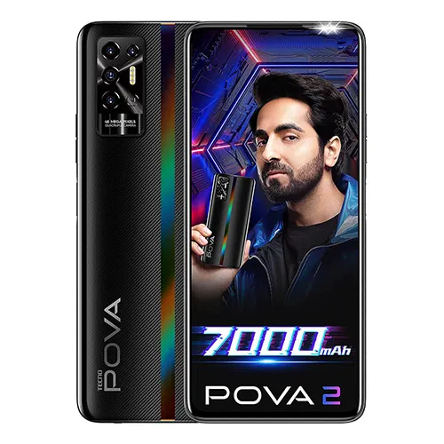 Tecno POVA 2 (Dazzle Black, 6GB RAM, 128GB Storage)