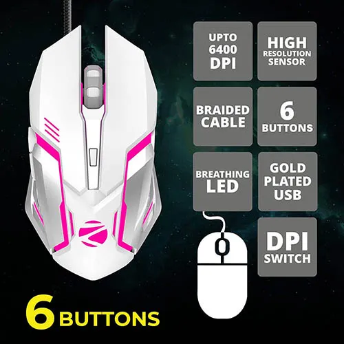 Zebronics Zeb-Transformer Gaming Keyboard and Mouse Combo