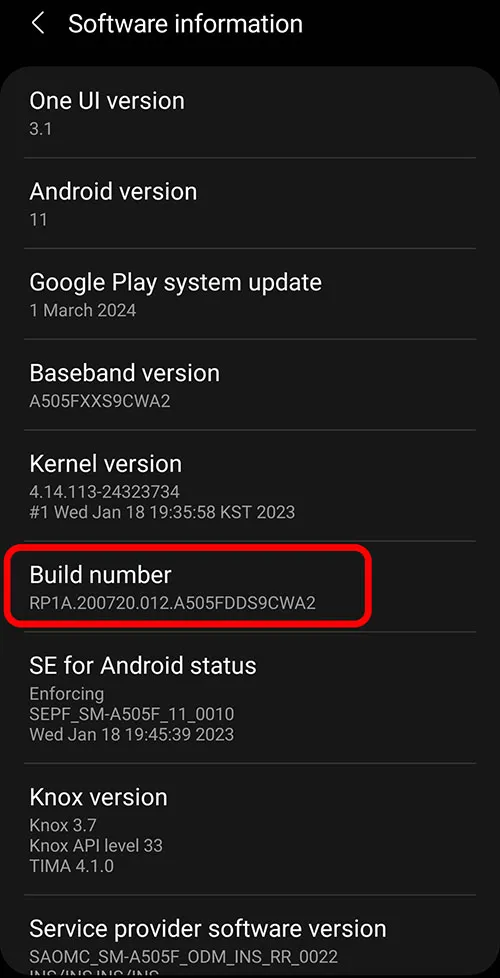 To enable Developer Options, Then Touch the Build Number seven times